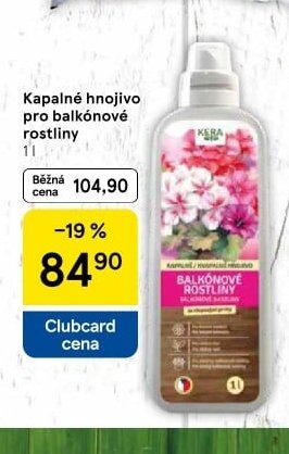 Kapalné hnojivo pro balkónové rostliny
