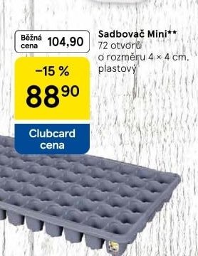 Sadbovač Mini**