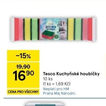 Tesco kuchyňské houbičky