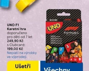 UNO F1 Karetni hra