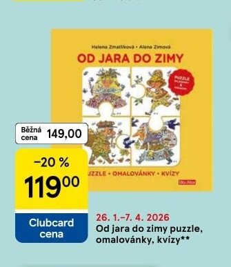 Od jara do zimy puzzle, omalovánky, kvízy