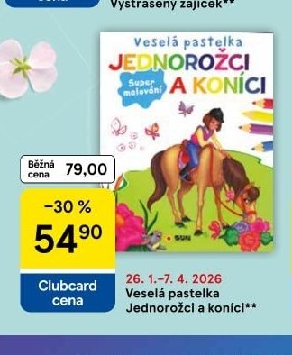 Veselá pastelka Jednorožci a koníci