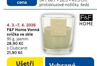 F&F Home Vonná svíčka ve skle