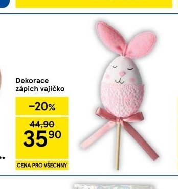 Dekorace zápich vajíčko