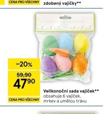 Velikonoční sada vajíček