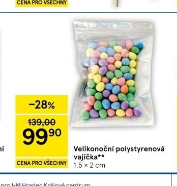 Velikonoční polystyrenová vajíčka