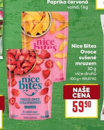 Nice Bites Ovoce sušené mrazem, 30 g