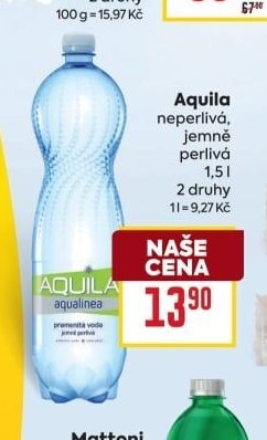 Aquila neperlivá, jemně perlivá 1,5 l