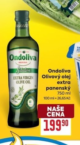 Ondoliva Olivový olej extra panenský 750 ml