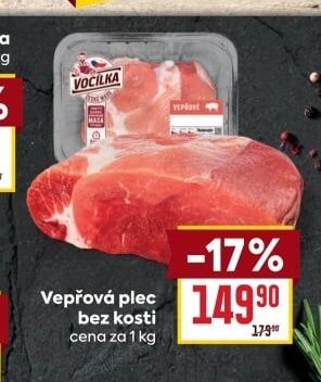 Vepřová plec bez kosti