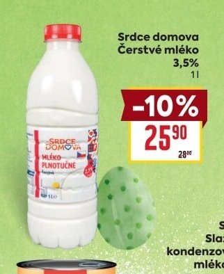 Srdce domova Čerstvé mléko 3,5% 1l