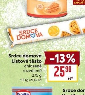 Srdce domova Listové těsto 275g