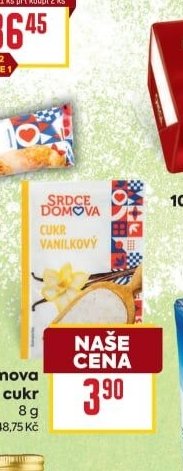 Srdce domova Vanilkový cukr 8g