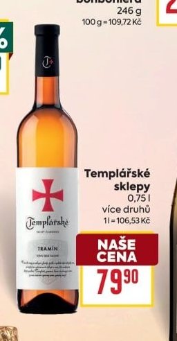Templářské sklepy 0,75l