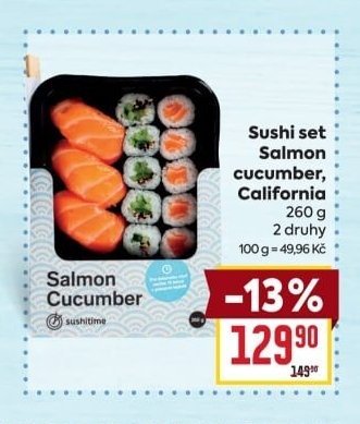 Sushi set Salmon cucumber California 260 g