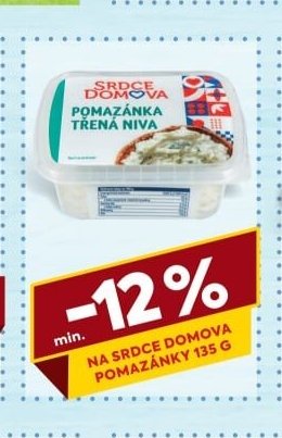 Srdce Domova Pomazánka třená Niva