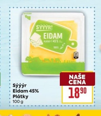 Sýýyr! Eidam 45% Plátky 100 g