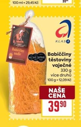 Babiččiny těstoviny vaječné