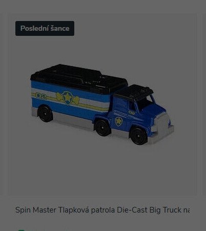 Spin Master Tlapková patrola Die-Cast Big Truck