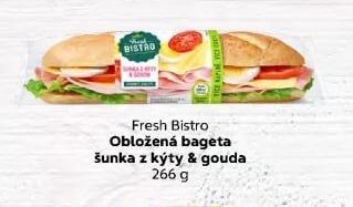 Fresh Bistro Obložená bageta šunka z kýty & gouda