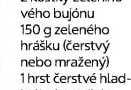 zelený hrášek