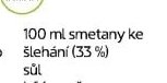smetana ke šlehání