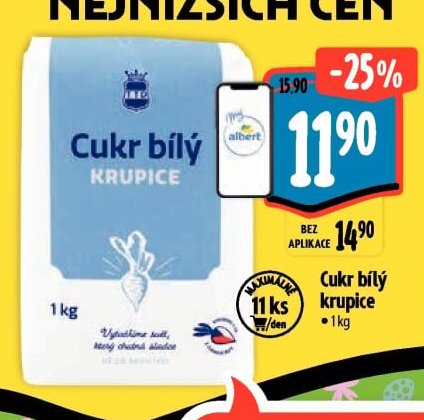 Cukr bílý krupice