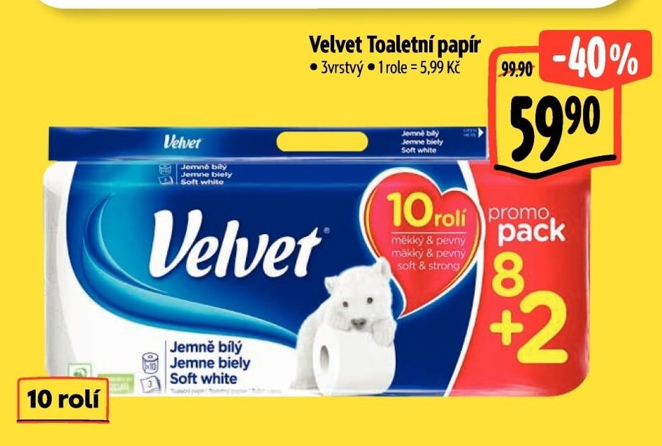 Velvet Toaletní papír