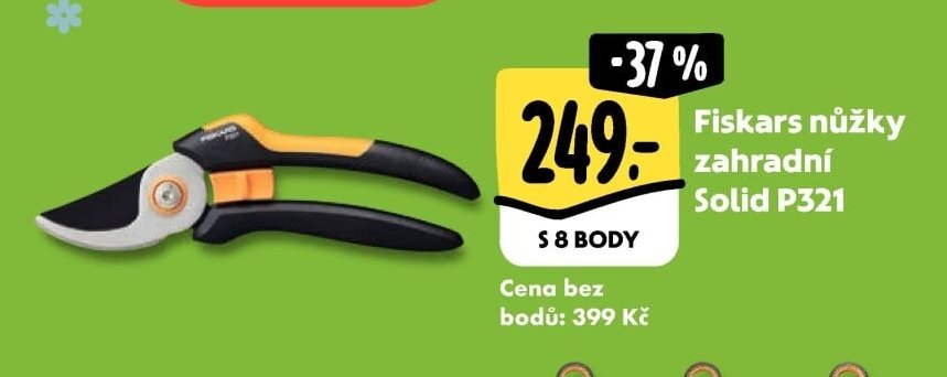 Fiskars nůžky zahradní Solid P321
