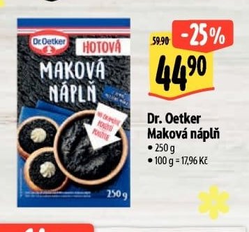 Dr. Oetker Maková náplň