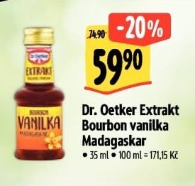 Dr. Oetker Extrakt Bourbon vanilka Madagaskar