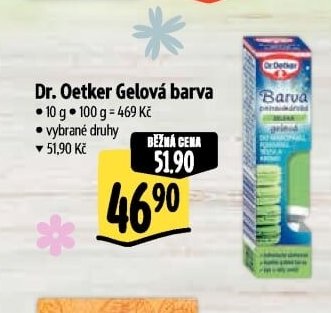 Dr. Oetker Gelová barva