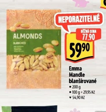Emma Mandle blanšírované 200 g