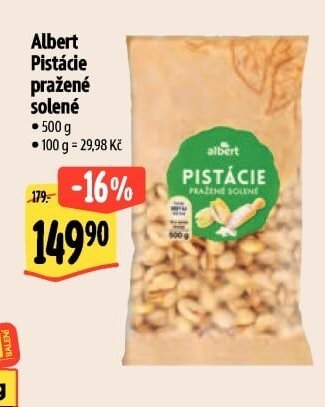 Albert Pistácie pražené solené
