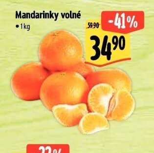 Mandarinky volné