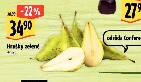 Hrušky zelené