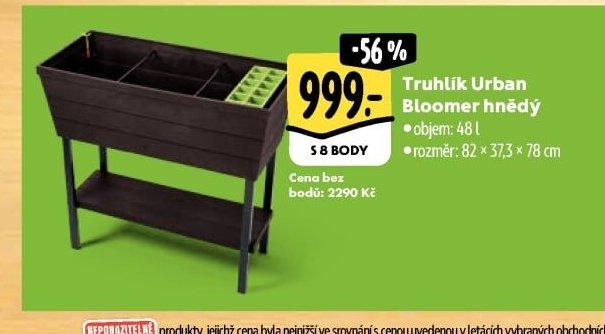 Truhlík Urban Bloomer hnědý