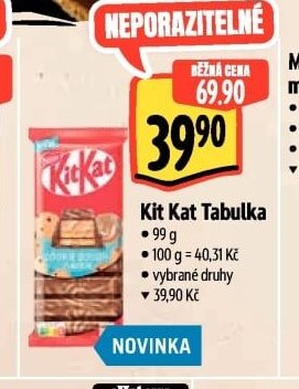 Kit Kat Tabulka
