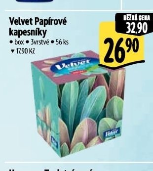 Velvet Papírové kapesníky