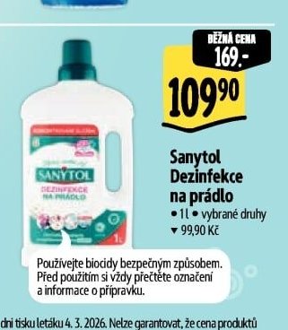 Sanytol Dezinfekce na prádlo