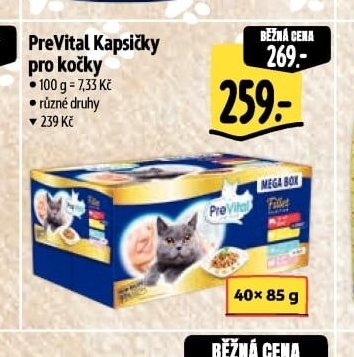 PreVital Kapsičky pro kočky