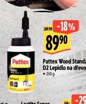 Pattex Wood Standard D2 Lepidlo na dřevo