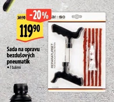 Sada na opravu bezdušových pneumatik