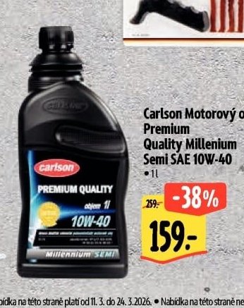 Carlson Motorový olej Premium Quality Millenium Semi SAE 10W-40