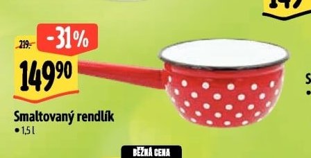 Smaltovaný rendlík