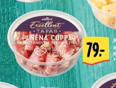 Plněná coppa se smetanovým sýrem a fíky
