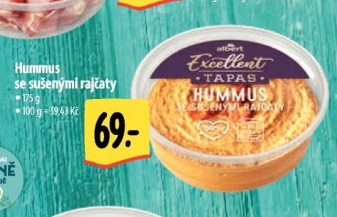 Hummus se sušenými rajčaty