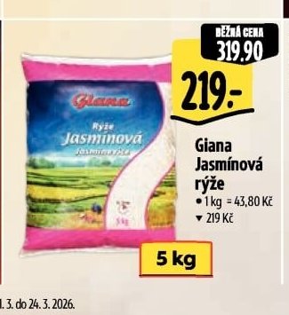 Giana Jasmínová rýže