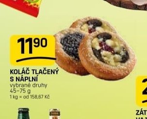 KOLÁČ TLAČENÝ S NÁPLNÍ