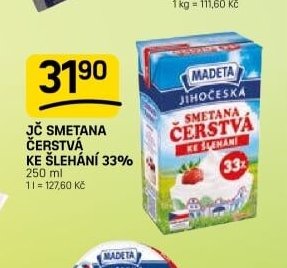 JČ SMETANA ČERSTVÁ KE ŠLEHÁNÍ 33%